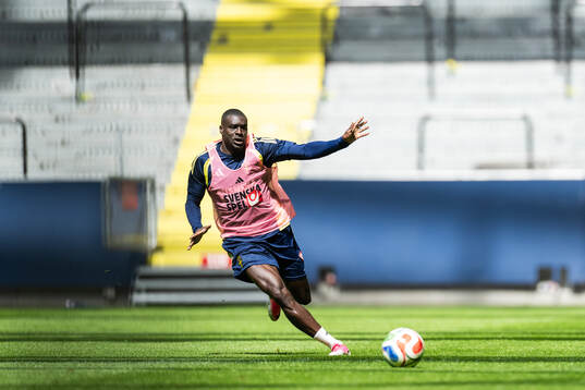 Ken Sema of the Swedish national football team at a