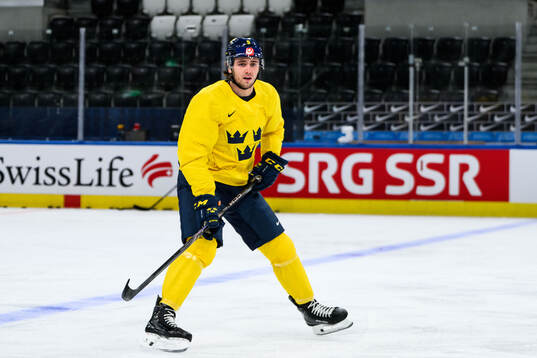 Linus Karlsson of Sweden at a practice session