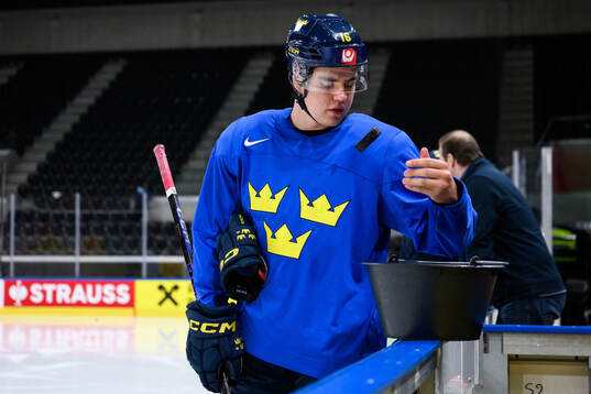 Anton Frondell of Sweden at a practice session