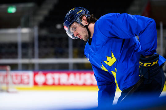 Linus Karlsson of Sweden at a practice session