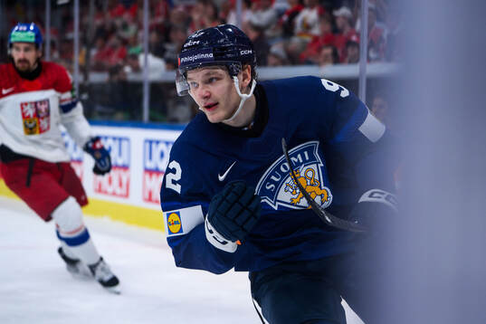 Lenni Hämeenaho of Finland celebrates