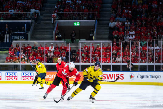 Damien Riat of Switzerland and Emil Heineman of Sweden