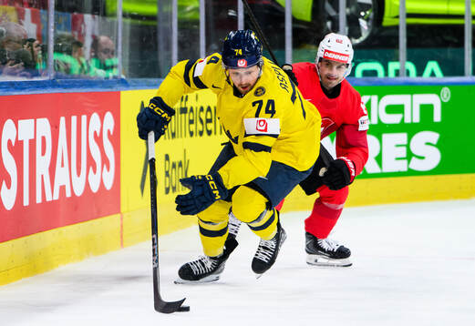 Rasmus Asplund of Sweden and Denis Malgin of Switzerland