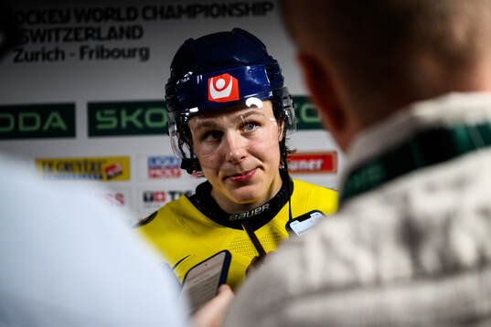 Ivar Stenberg of Sweden is interviewed