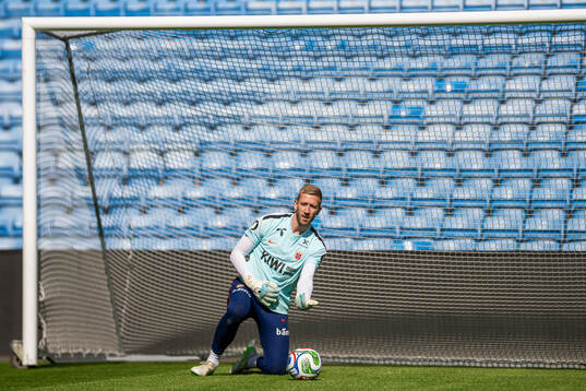 Goalkeeper Egil Selvik of the Norwegian national football