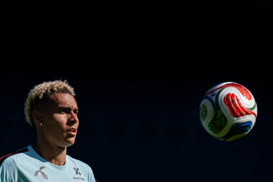 Antonio Nusa of the Norwegian national football team