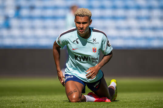 Antonio Nusa of the Norwegian national football team