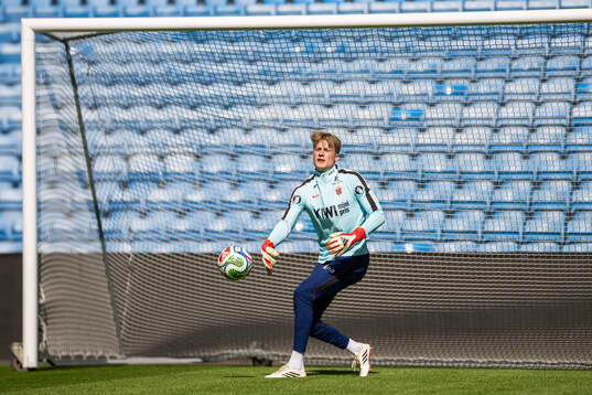 Goalkeeper Sander Tangvik of the Norwegian national