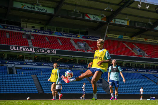 Antonio Nusa of the Norwegian national football team