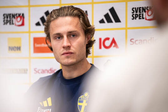 Mattias Svanberg of the Swedish national football team