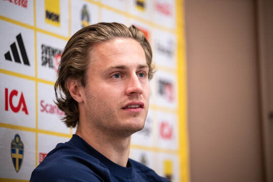 Mattias Svanberg of the Swedish national football team