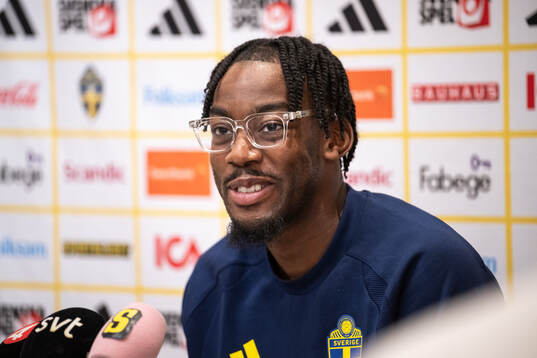 Anthony Elanga of the Swedish national football team
