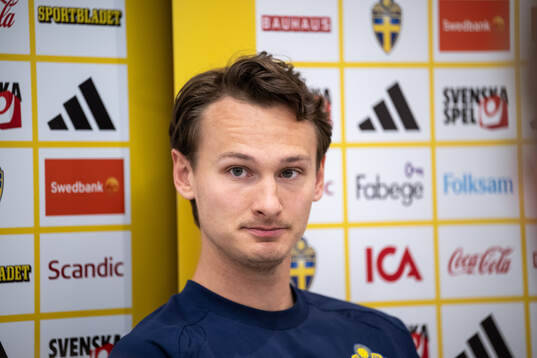 Hjalmar Ekdal of the Swedish national football team