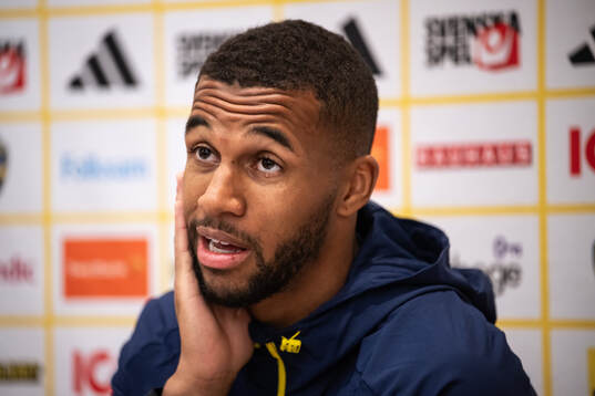 Isak Hien of the Swedish national football team