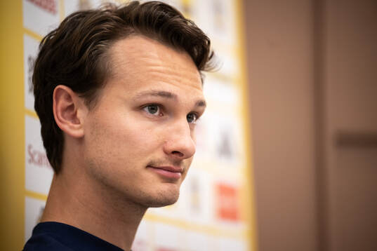 Hjalmar Ekdal of the Swedish national football team