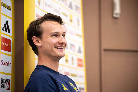 Hjalmar Ekdal of the Swedish national football team