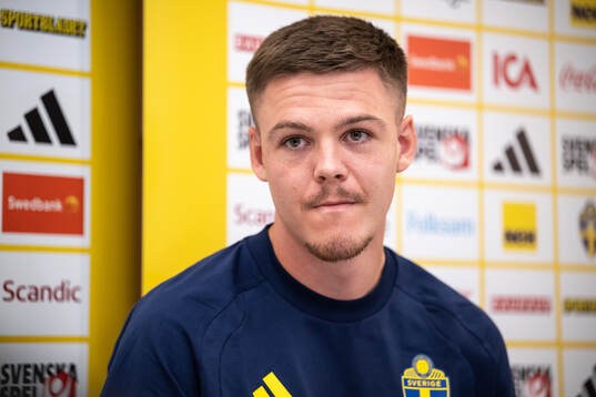 Emil Holm of the Swedish national football team