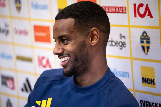 Alexander Isak of the Swedish national football team