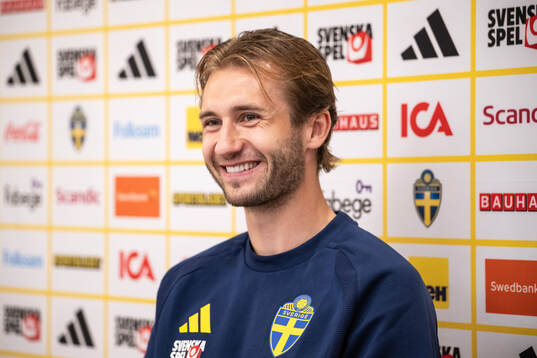 Benjamin Nygren of the Swedish national football team