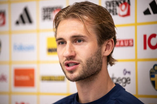 Benjamin Nygren of the Swedish national football team