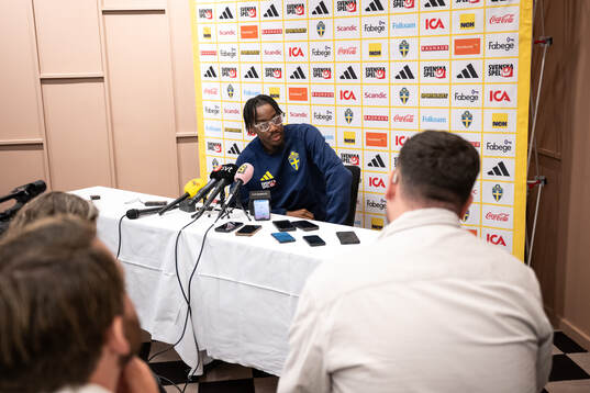 Anthony Elanga of the Swedish national football team