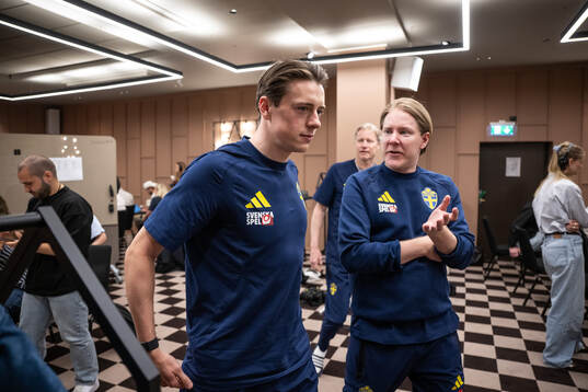 Elliot Stroud of the Swedish national football team