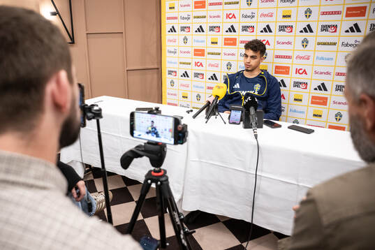 Yasin Ayari of the Swedish national football team