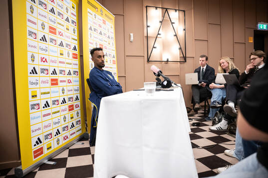 Taha Ali of the Swedish national football team