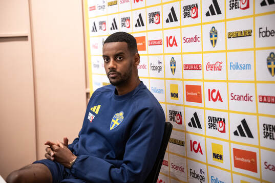 Alexander Isak of the Swedish national football team