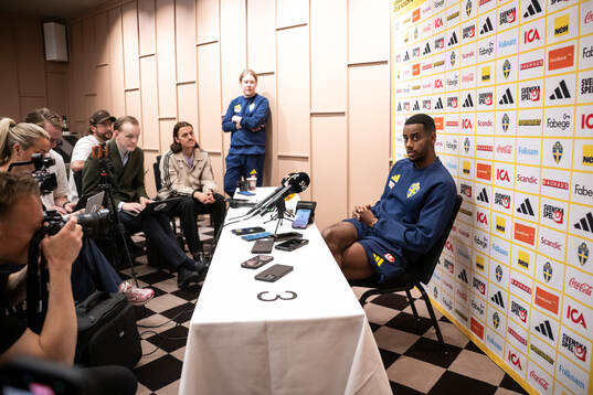 Alexander Isak of the Swedish national football team