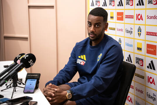 Alexander Isak of the Swedish national football team
