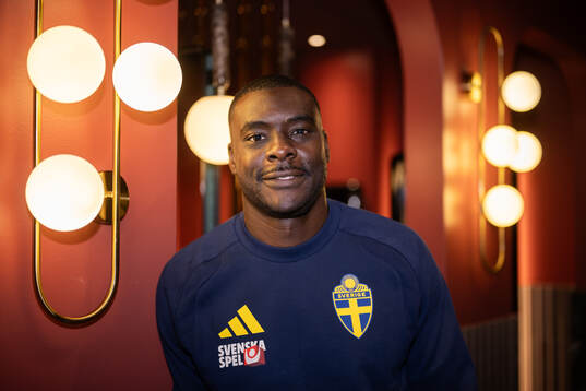 Ken Sema of the Swedish national football team poses for a