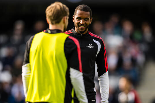 Mikkel Konradsen Ceide of Rosenborg warms up