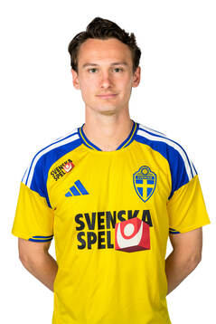 Hjalmar Ekdal of the Swedish national football team poses
