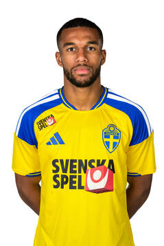 Isak Hien of the Swedish national football team poses for a