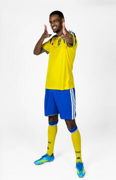 Alexander Isak of the Swedish national football team poses