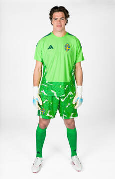Goalkeeper Jacob Widell Zetterström of the Swedish