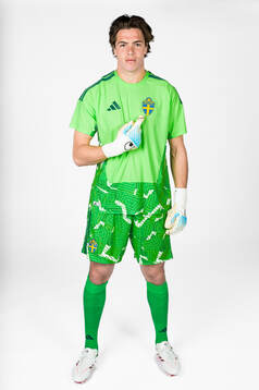 Goalkeeper Jacob Widell Zetterström of the Swedish