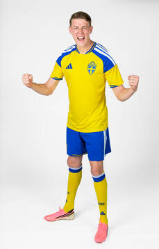 Alexander Bernhardsson of the Swedish national football