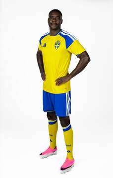Ken Sema of the Swedish national football team poses for a