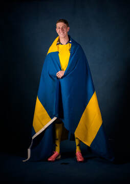 Alexander Bernhardsson of the Swedish national football