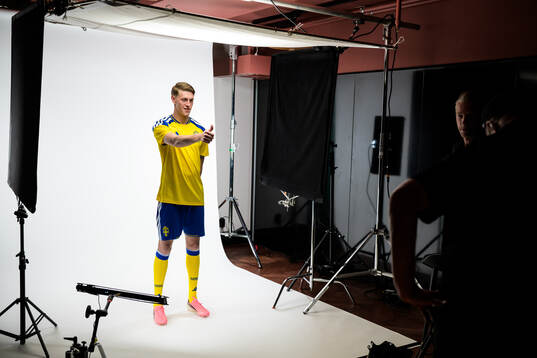 Alexander Bernhardsson of the Swedish national football team