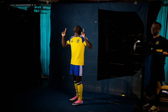 Ken Sema of the Swedish national football team