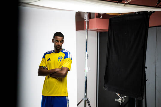 Alexander Isak of the Swedish national football team