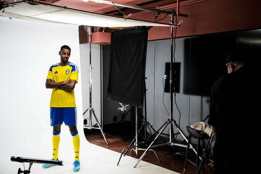 Alexander Isak of the Swedish national football team