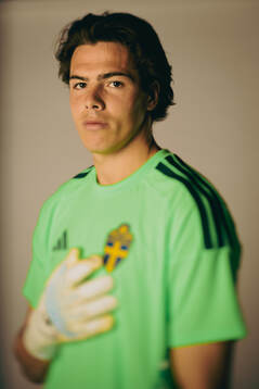 Goalkeeper Jacob Widell Zetterström of the Swedish