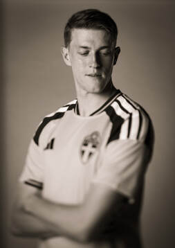 Alexander Bernhardsson of the Swedish national football