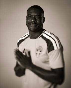 Ken Sema of the Swedish national football team poses for a