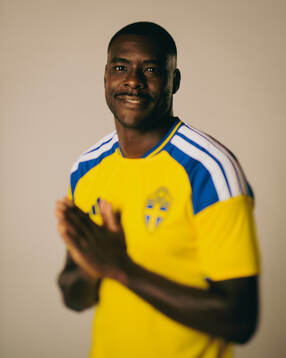 Ken Sema of the Swedish national football team poses for a