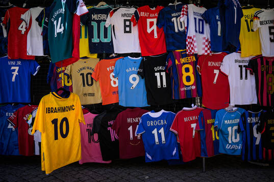 Football jerseys for Viktor Gyökeres and former player